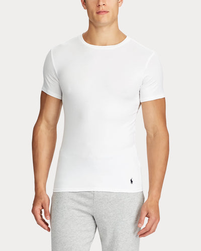 Ralph Lauren Classic Crewneck Undershirt 2-Pack | White