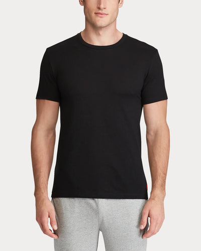 Ralph Lauren Classic Crewneck Undershirt 2-Pack | Black