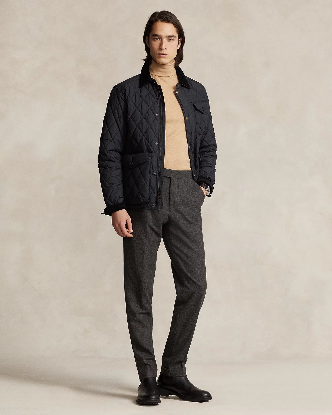 Ralph Lauren The Beaton Quilted Jacket | Black