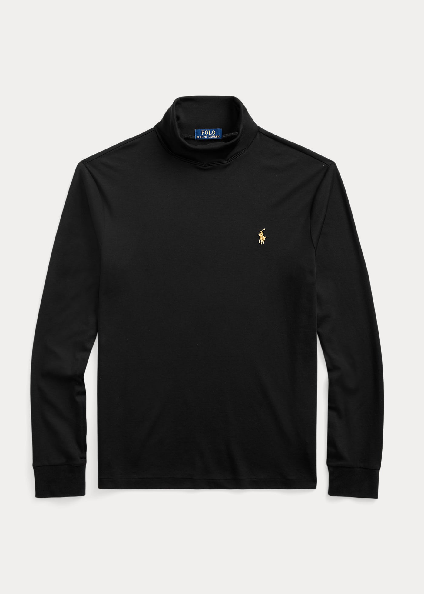 Ralph Lauren Soft Cotton Roll Neck | Black