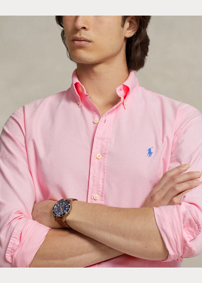 Ralph Lauren Custom Fit Garment-Dyed Oxford Shirt | Carmel Pink
