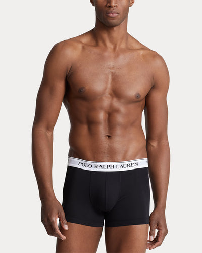 Ralph Lauren Classic Stretch-Cotton Trunk 3-Pack | Grey/Black/White