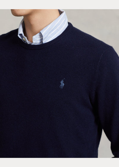 Ralph Lauren Wool Crewneck Jumper | Hunter Navy