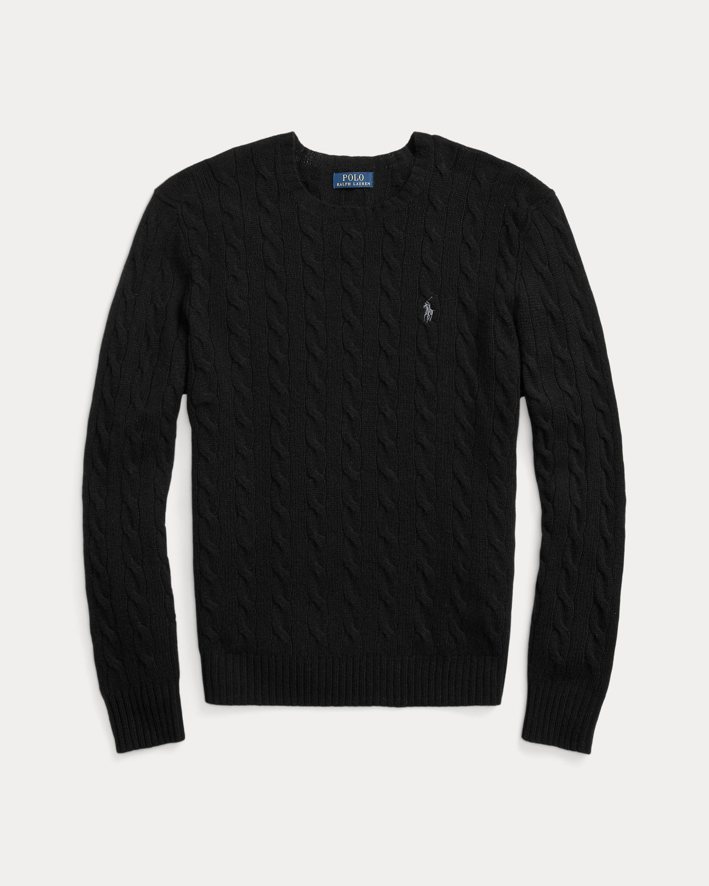 Ralph Lauren Cable-Knit Wool-Cashmere Jumper | Black