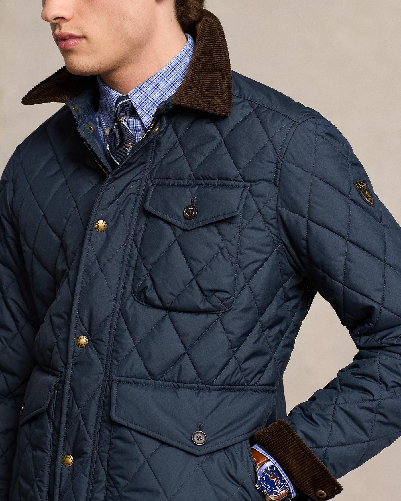 Ralph Lauren The Beaton Quilted Jacket | College Navy