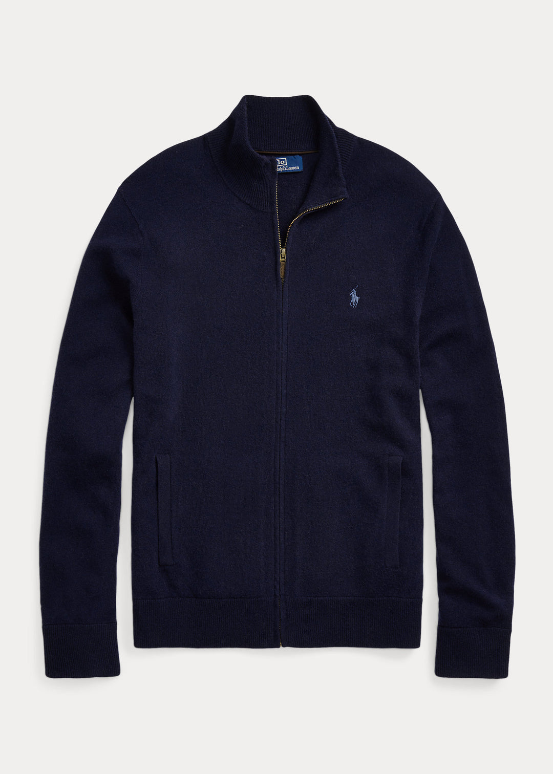 Ralph Lauren Wool Full-Zip Jumper | Hunter Navy