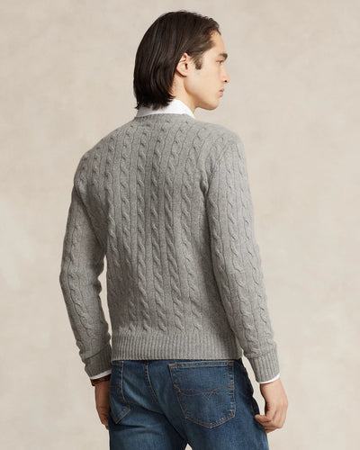 Ralph Lauren Cable-Knit Wool-Cashmere Jumper | Grey