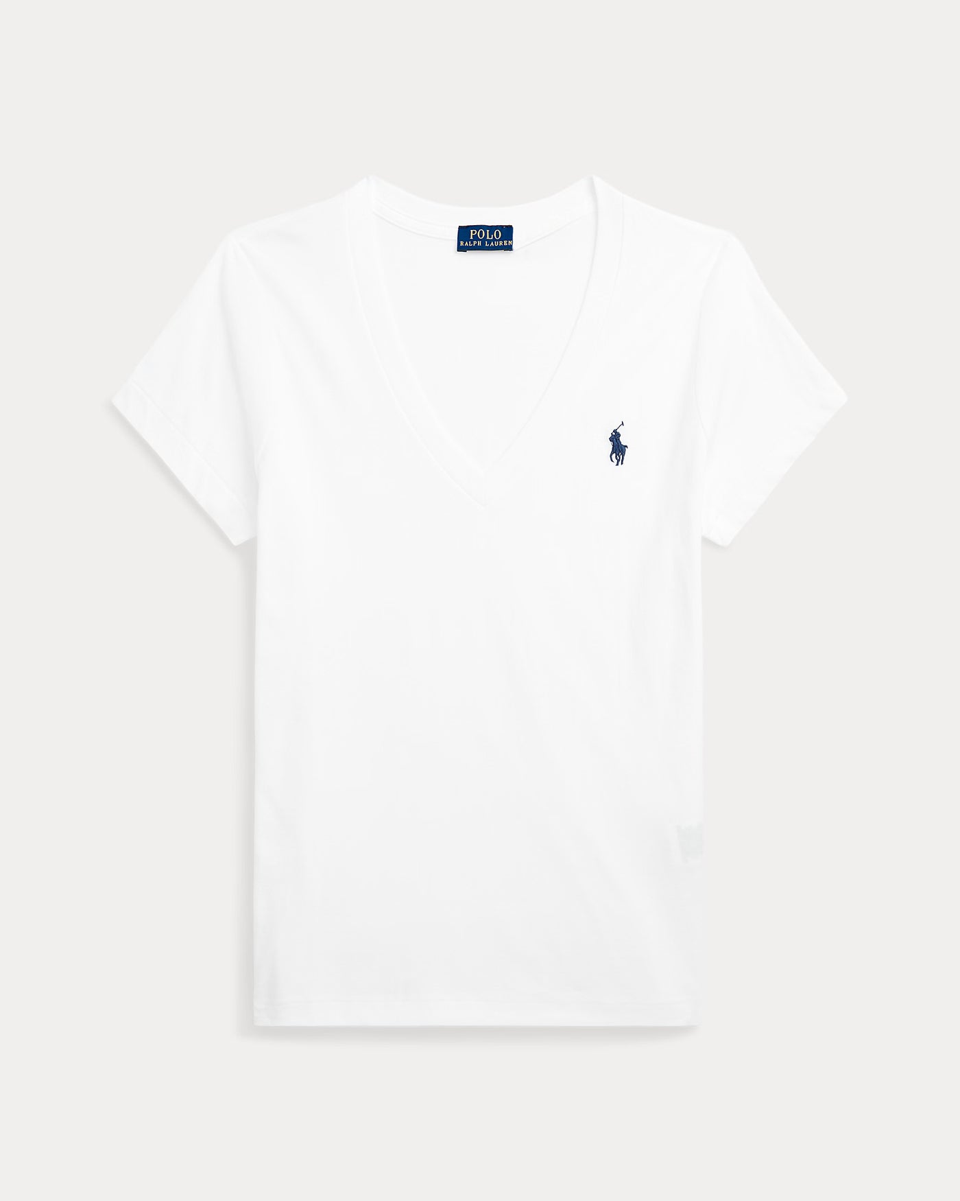 Ralph Lauren Cotton Jersey V-Neck T-Shirt | White