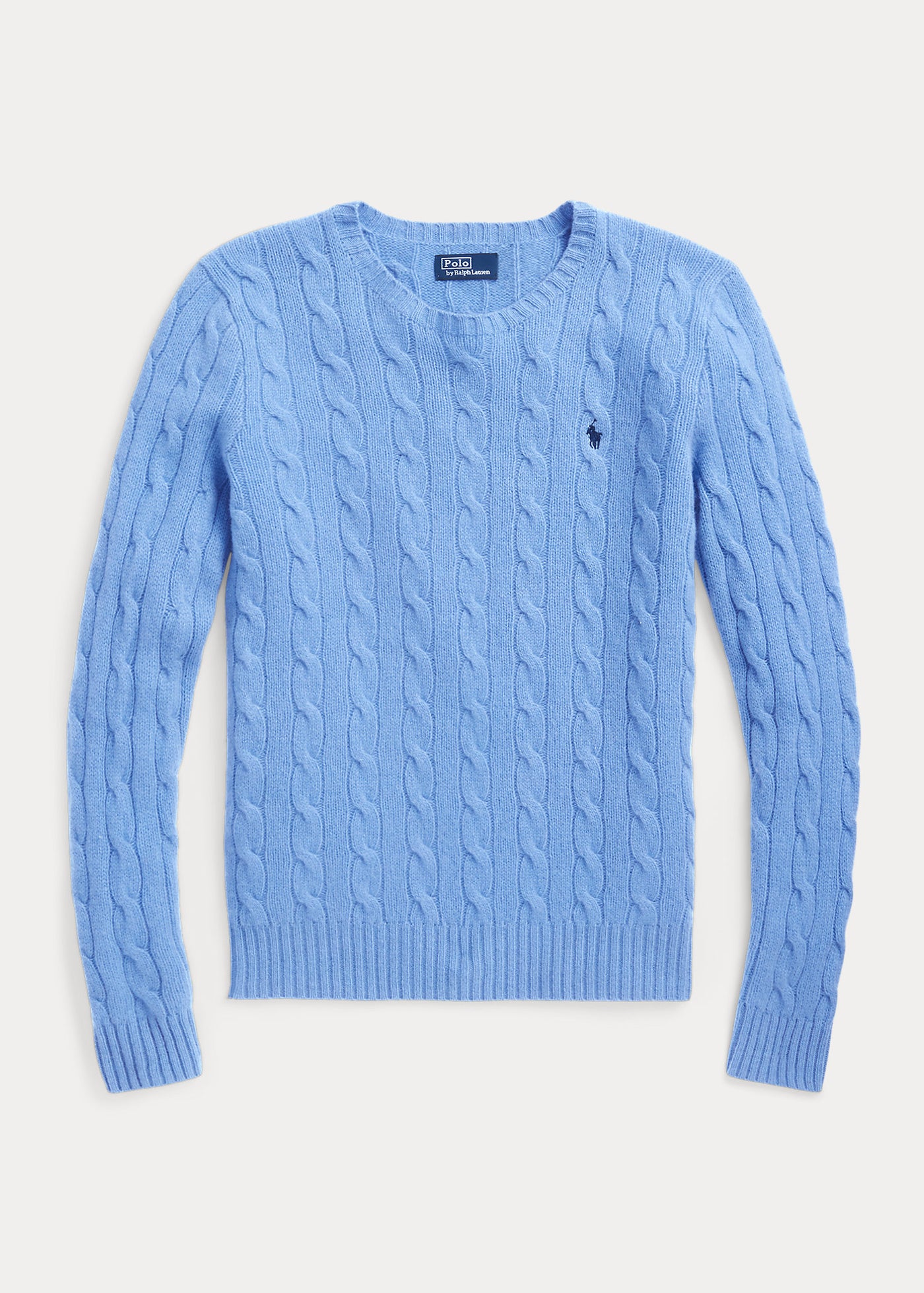 Ralph Lauren Cable-Knit Wool-Cashmere Jumper | Blue