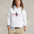 Ralph Lauren Big Pony Logo Fleece Hoodie | White