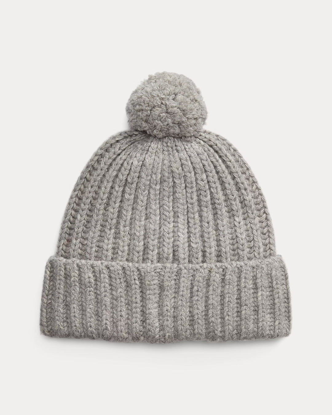 Ralph Lauren Polo Bear Wool-Blend Pom-Pom Beanie | Grey