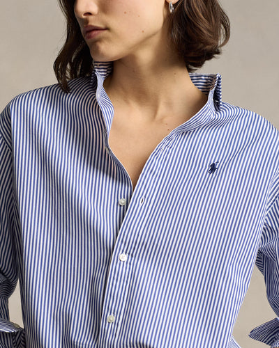 Ralph Lauren Relaxed Fit Striped Cotton Shirt | Blue/White