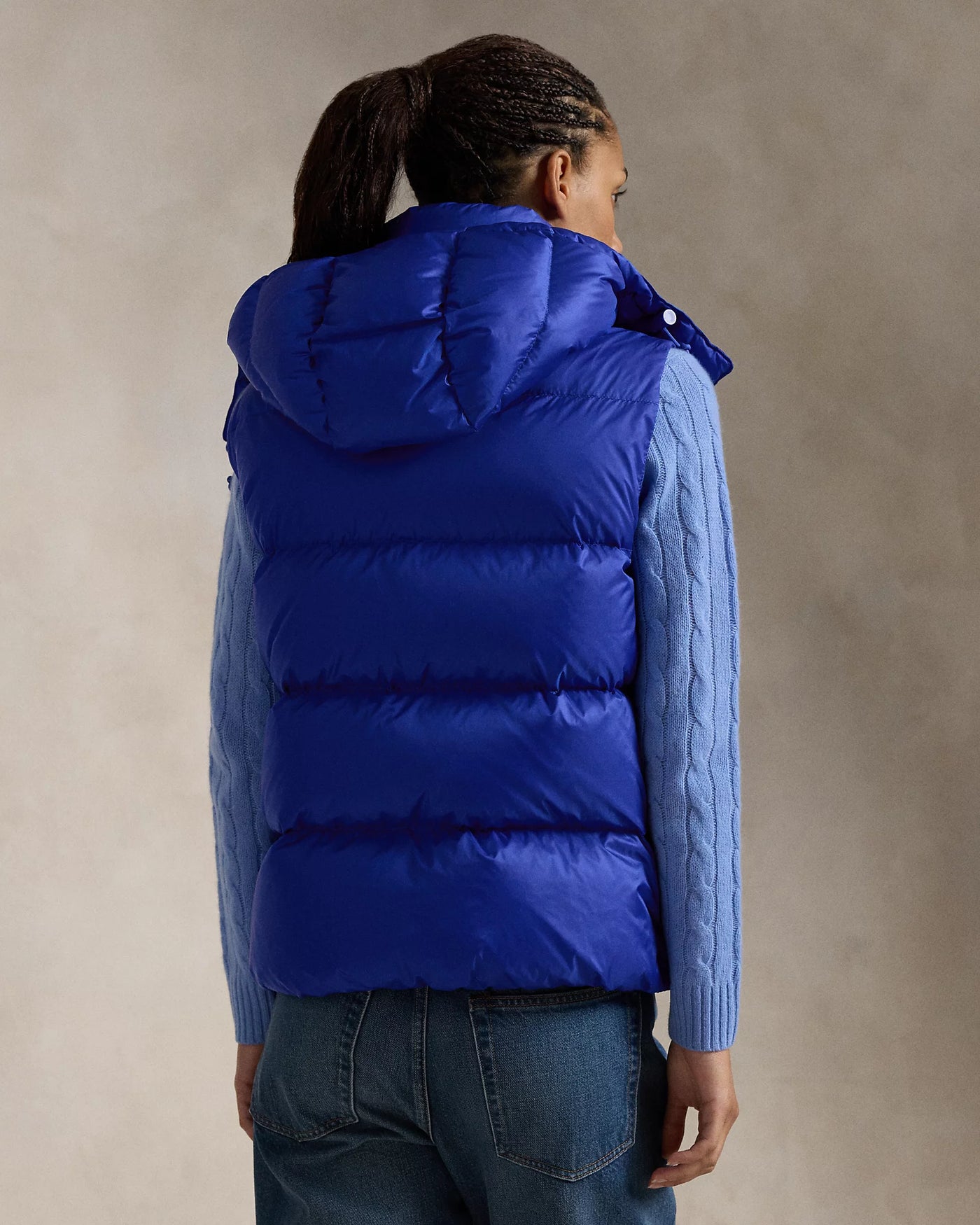 Ralph Lauren Water-Repellent Quilted Down Gilet | New Iris Blue