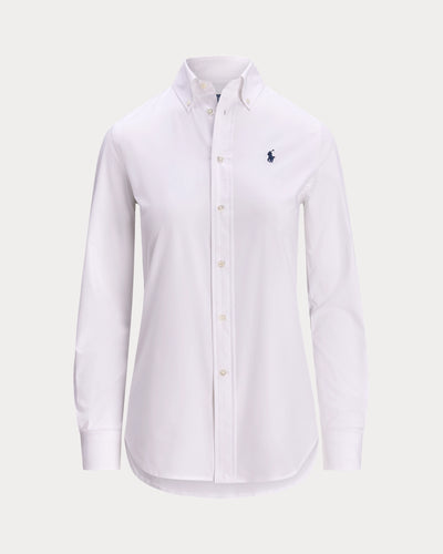 Ralph Lauren Stretch Slim Fit Cotton Shirt | White