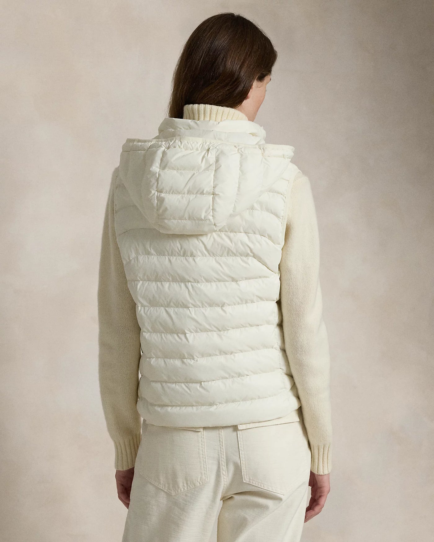 Ralph Lauren Water-Repellent Packable Gilet | Estate Cream