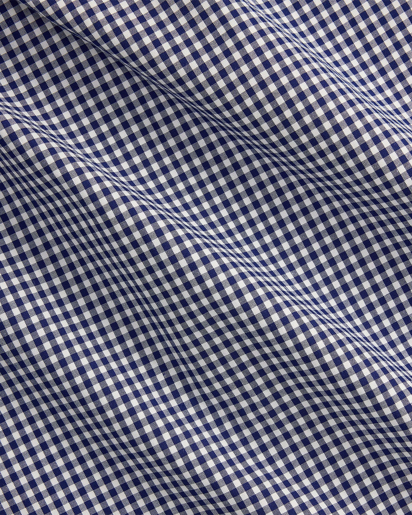 Ralph Lauren Custom Fit Gingham Stretch Poplin Shirt | Navy/White
