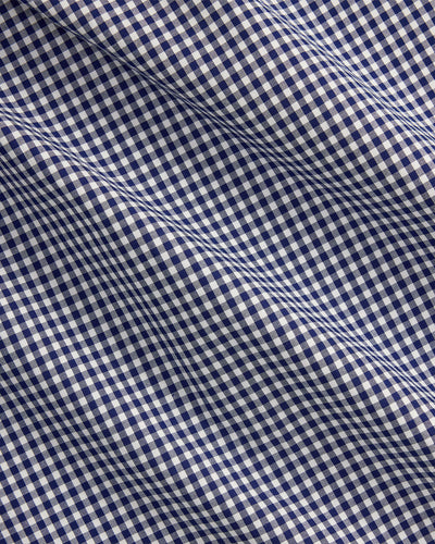 Ralph Lauren Custom Fit Gingham Stretch Poplin Shirt | Navy/White
