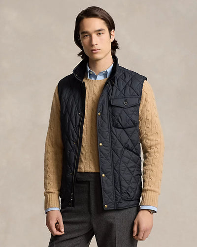 Ralph Lauren The Beaton Quilted Utility Gilet | Black