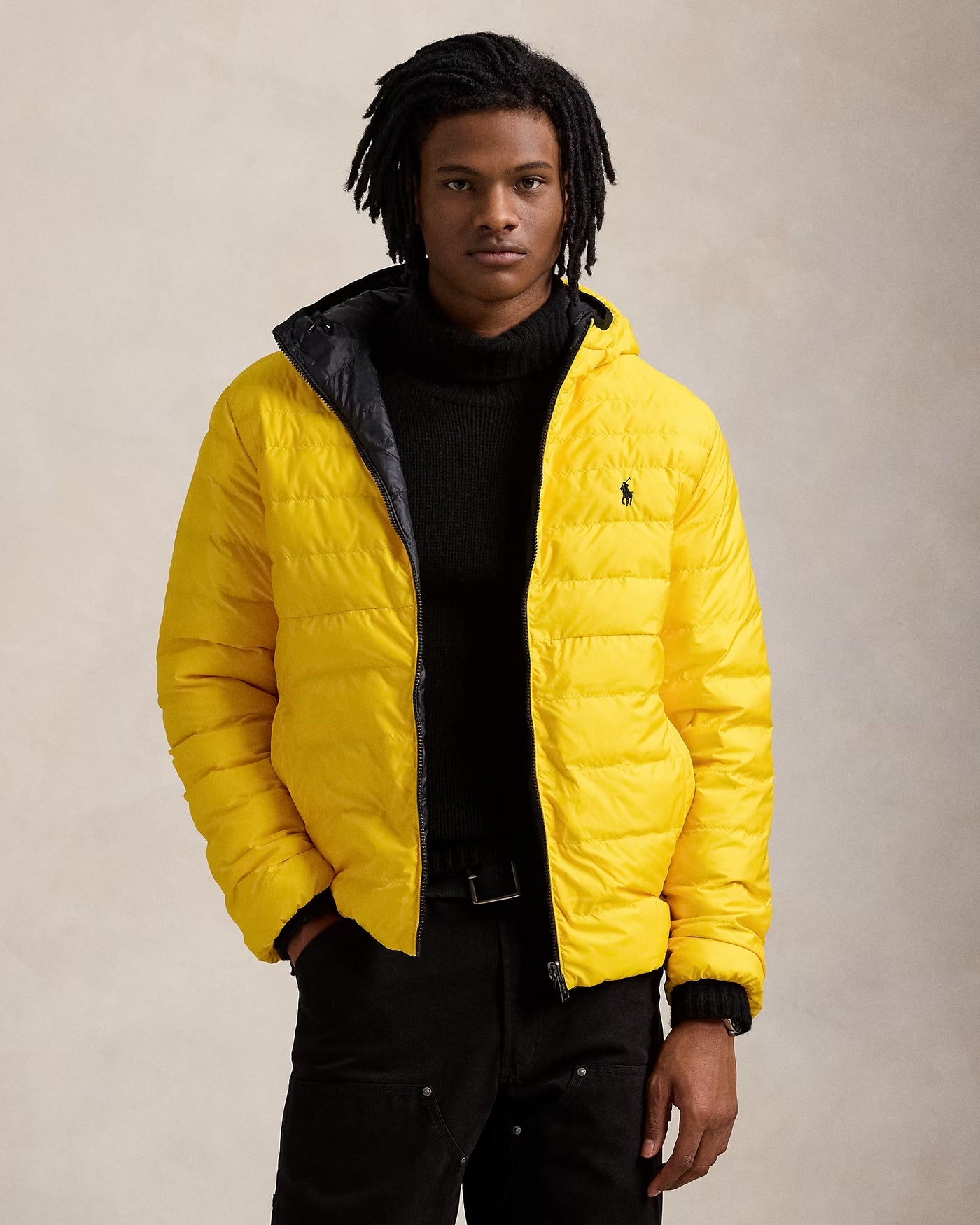 Ralph Lauren The Colden Reversible Jacket | Black/Yellow