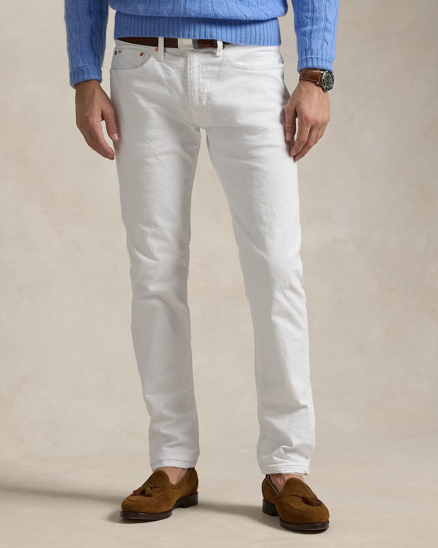 Ralph Lauren Sullivan Slim Polo Pony Stretch Jean | White
