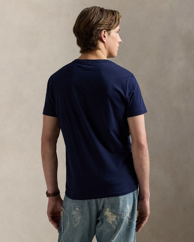 Ralph Lauren Custom Slim Fit Logo Jersey T-Shirt | Cruise Navy