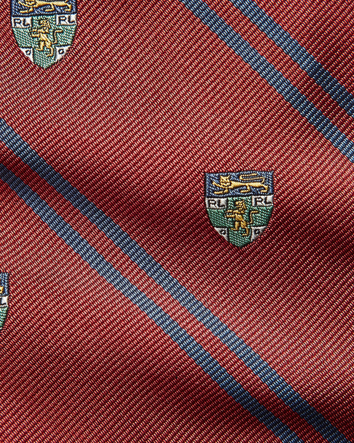 Ralph Lauren Striped Silk Repp Club Tie | Canvas Pink
