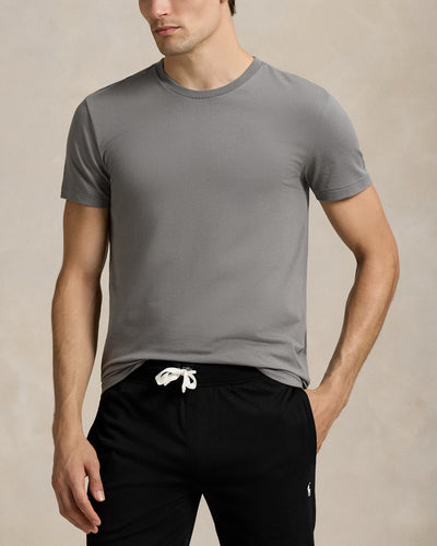 Ralph Lauren Stretch Cotton Crew Undershirt 3-Pack | Black/White/Grey