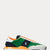 Ralph Lauren Train 89 Suede-Panelled Trainer | White/Orange/Green