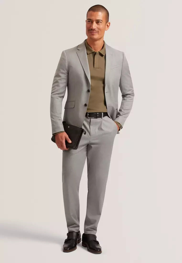 Ted Baker Saisonj Slim Fit Wool Blend Suit With Stretch | Light Grey