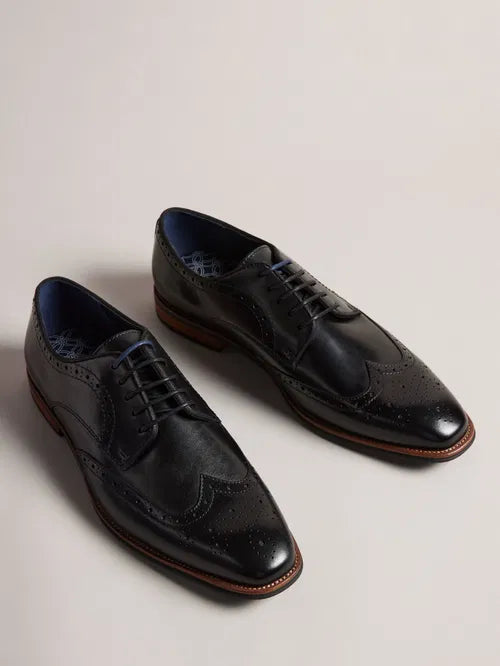 Ted Baker Markuse Brogue Derby Formal Shoes | Black