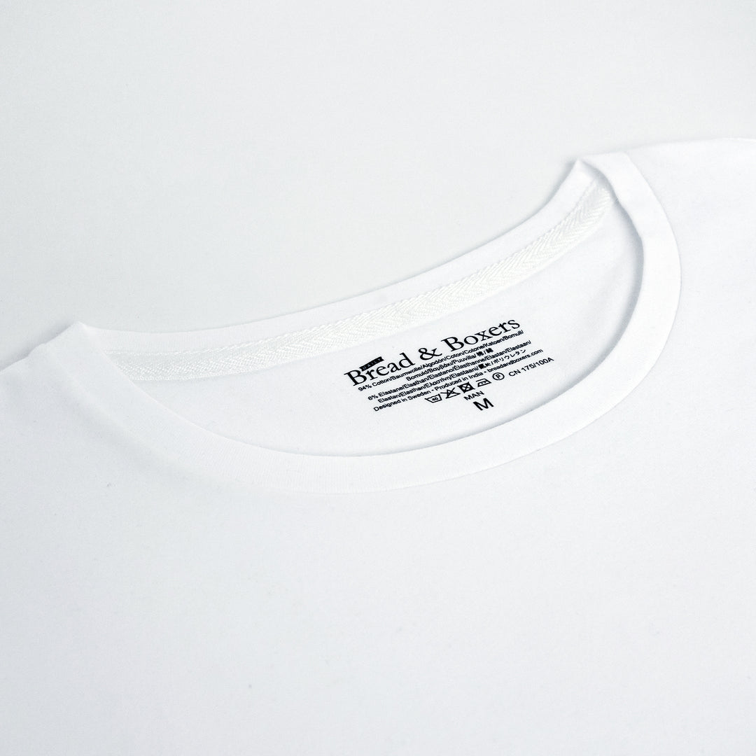 Bread & Boxers Men's Underwear Crew-Neck | WHITE