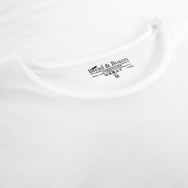 Bread & Boxers Relaxed Men's Underwear Crew-Neck | WHITE