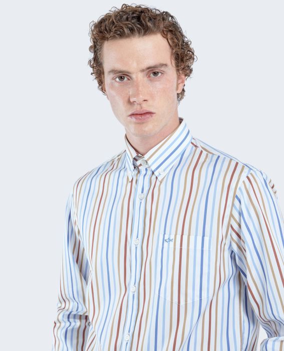 Paul & Shark Shirt Regular Fit with Stripes | Multicolor