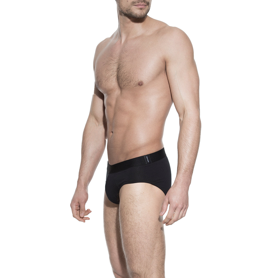 Bread & Boxers Men's Underwear Brief | BLACK