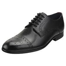 Ted Baker Brogue Shoes with Detailing | Black