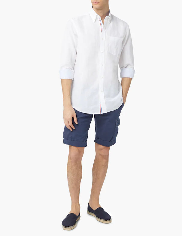 Paul & Shark Linen Cotton Shirt | White