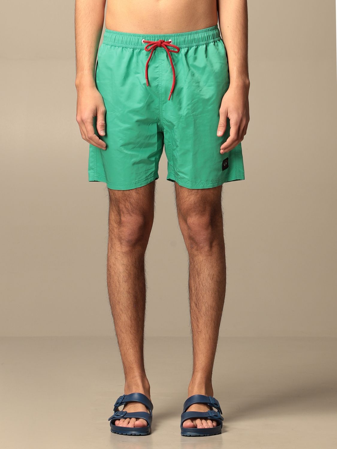 Paul & Shark Save the Sea Swim Shorts made with ECONYL® nylon | Green