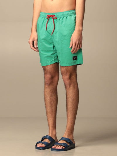 Paul & Shark Save the Sea Swim Shorts made with ECONYL® nylon | Green