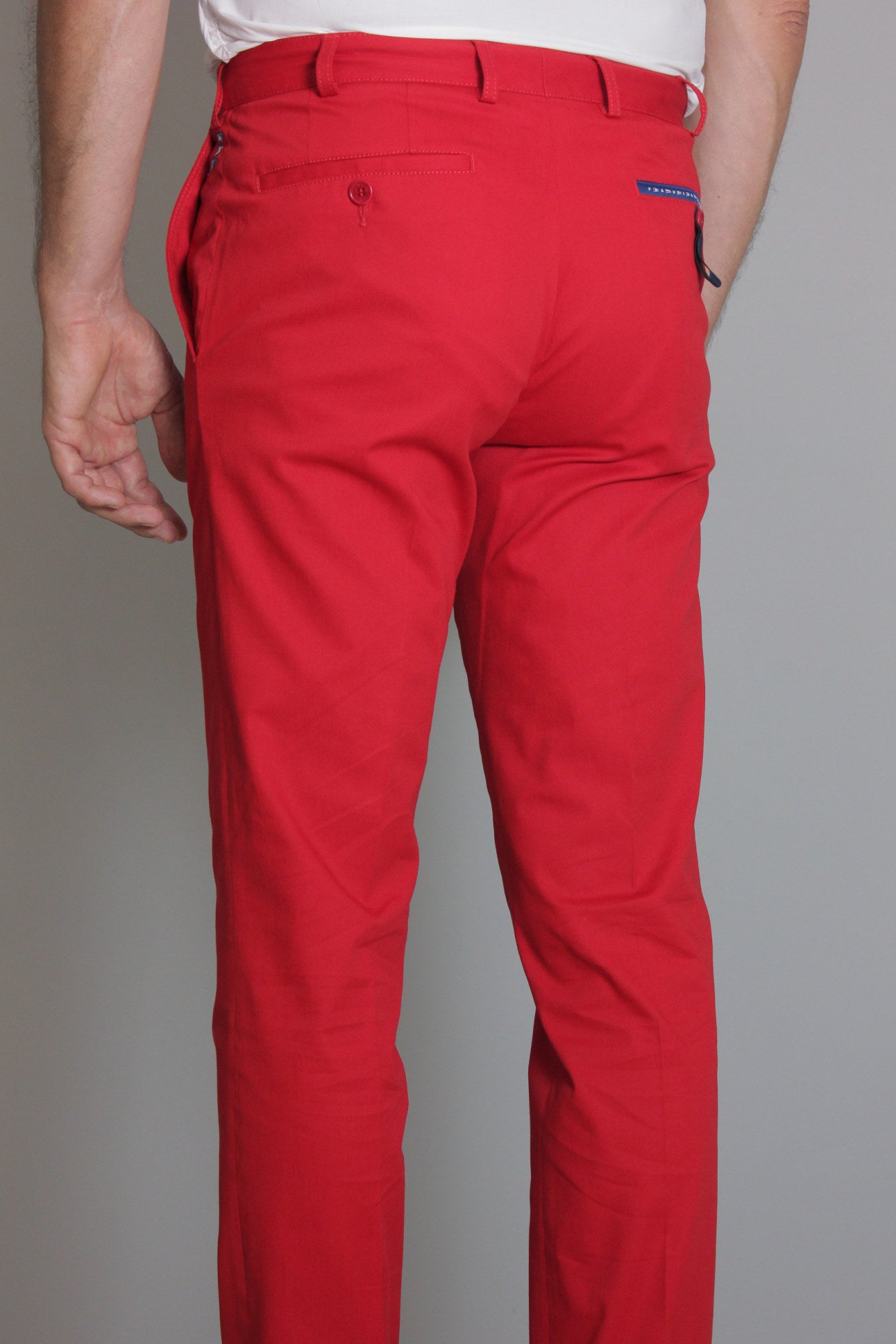 Paul & Shark Trousers with Flags Shark Fit | Red