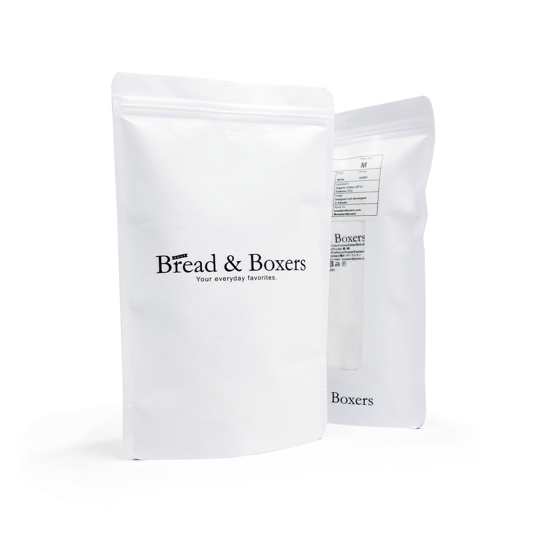 Bread & Boxers Relaxed Men's Underwear Crew-Neck | WHITE