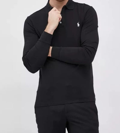 Ralph Lauren Polo Long Sleeve Slim Fit | Black