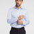 Lindbergh Plain Fine Twill Non Iron Stain Resistant Shirt | Light Blue