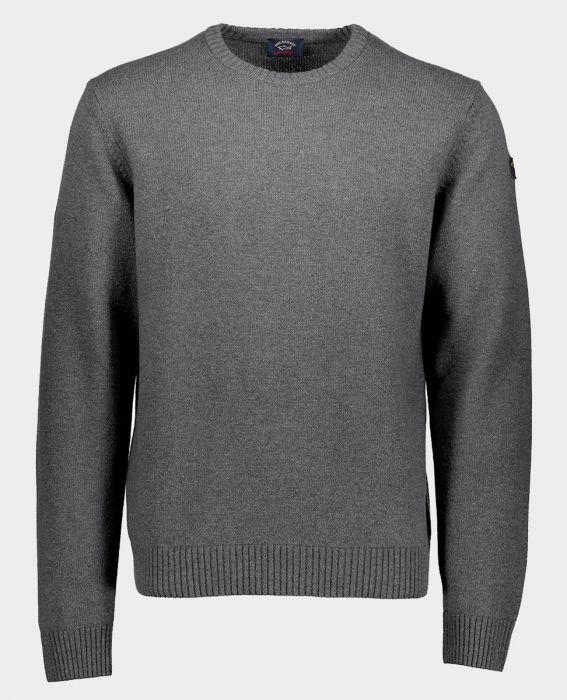 Paul & Shark Sweater Color of Shetland Ecowool Crew Neck | Grey