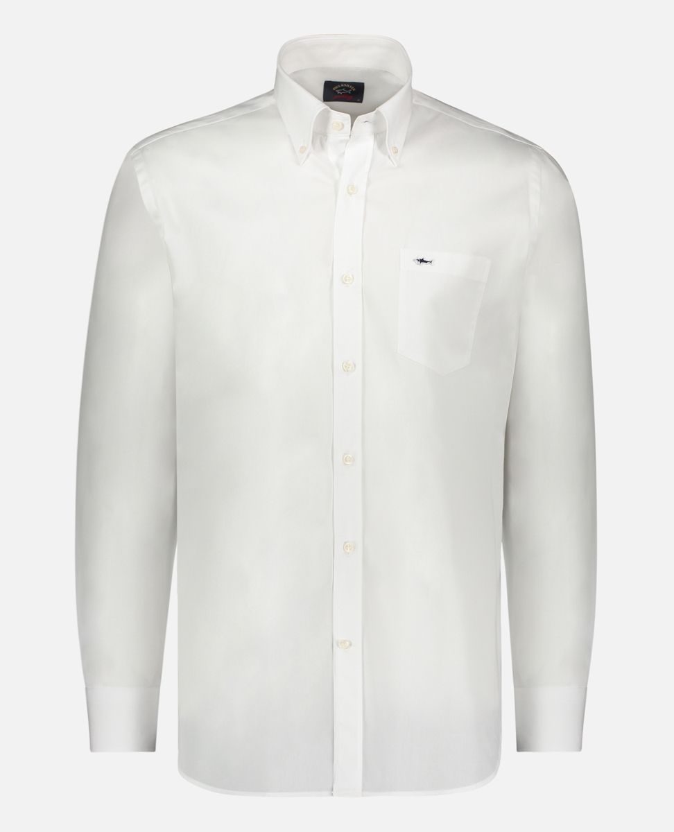 Paul & Shark Cotton Poplin Shirt | White