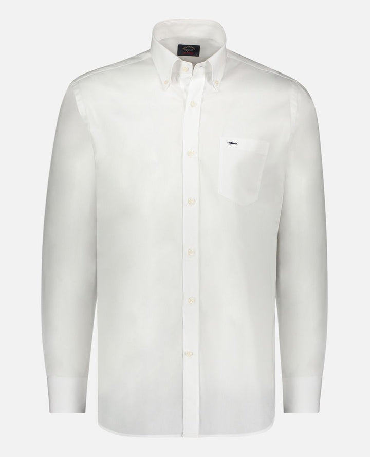 Paul & Shark Cotton Poplin Shirt | White