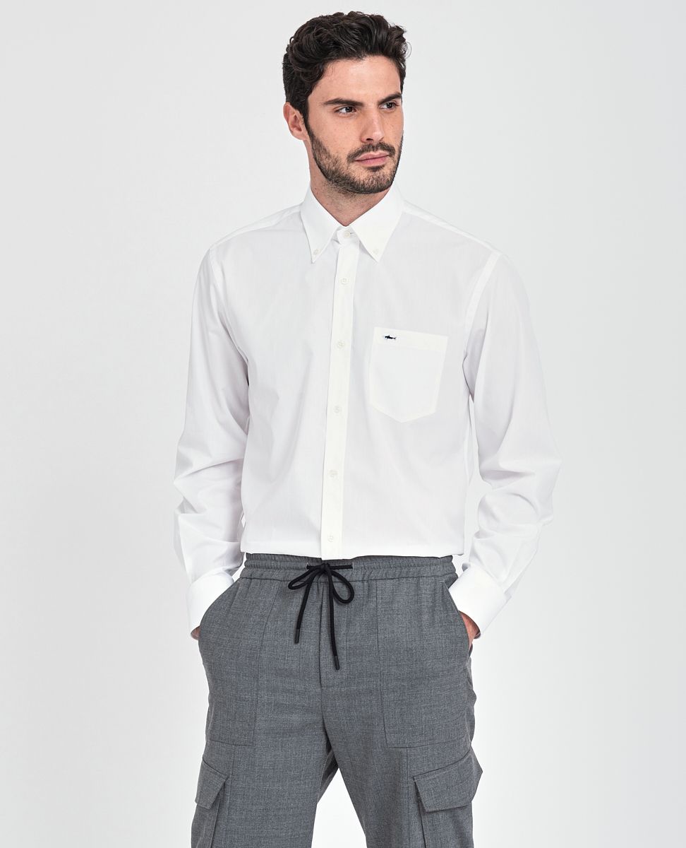 Paul & Shark Cotton Poplin Shirt | White