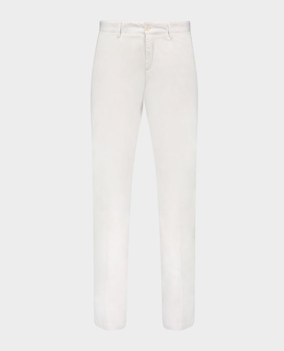 Paul & Shark Stretch Organic Cotton Trousers | White
