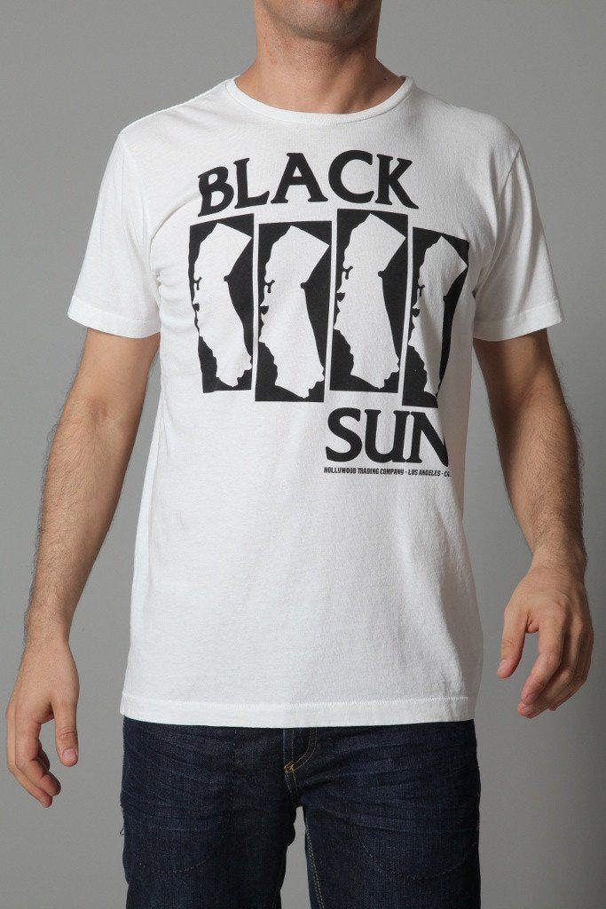 HTC Men's Tshirt HTC T-shirt Black Sun Short Sleeve | WHITE