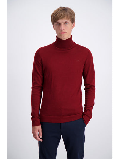 Lindbergh Sweater Roll neck | Dark Red