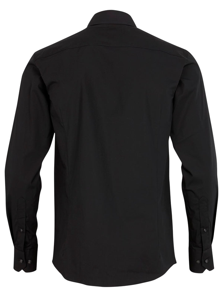 Lindbergh Plain Fine Twill Non Iron Stain Resistant Shirt | Black